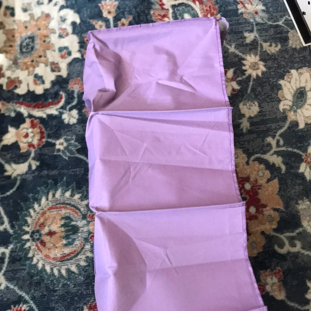 Purple Patterned Closet Hanging Shelf